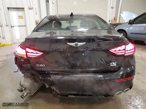 2018 Genesis G80 3.3T Sport with VIN KMHGN4JB1JU270304, listed as a Copart auction lot 51576065 with 83,447 mi miles and Non Repairable. Bid and sale history available at carsss.com. Image 6.