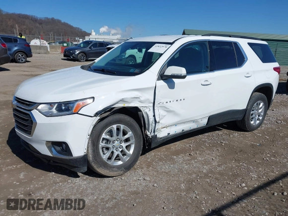 2021 Chevrolet Traverse LT Cloth with VIN 1GNEVGKW0MJ260455, listed as a IAAI auction lot 41852970 with 22,178 mi miles. Bid and sale history available at carsss.com. Image 18.