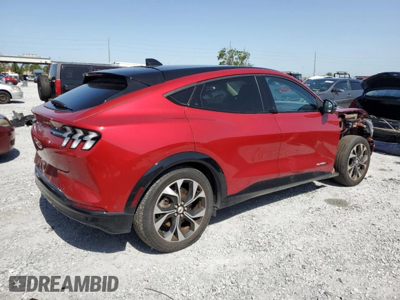 2021 Ford Mustang Mach-E Premium with VIN 3FMTK3R73MMA09251, listed as a Copart auction lot 56739425 with 47,940 mi miles and Salvage title. Bid and sale history available at DreamBid. Image 3.