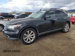 2003 Infiniti FX w/Options with VIN JNRBS08W73X402119, listed as a Copart auction lot 47878455 with 185,551 mi miles and Clean Title. Bid and sale history available at carsss.com. Image 1.