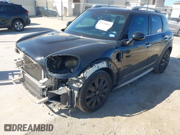 2019 MINI Countryman Cooper S with VIN WMZYT3C59K3E96486, listed as a IAAI auction lot 41938863 with 110,349 mi miles and . Bid and sale history available at DreamBid. Image 2.