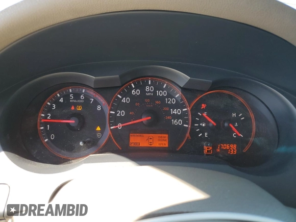 2008 Nissan Altima 2.5 SL with VIN 1N4AL21E28N534008, listed as a Copart auction lot 52498015 with 170,698 mi miles and Salvage Title. Bid and sale history available at carsss.com. Image 9.