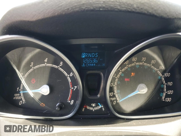 2014 Ford Fiesta SE z VIN 3FADP4BJ4EM110277, wystawiony jako Copart lot #56921115 z przebiegiem 126 536 mil mil oraz Szkoda całkowita • Salvage title. Historia ofert i sprzedaży dostępna na DreamBid. Obrazek 9.