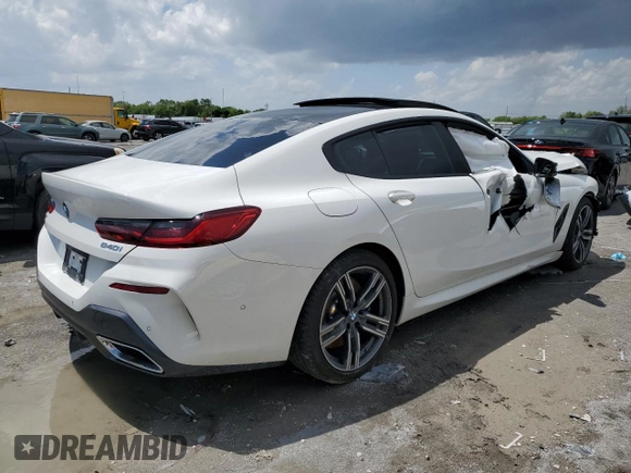 2020 BMW 8 Series 840i with VIN WBAGV4C04LCD73578, listed as a Copart auction lot 52693374 with Not provided miles and . Bid and sale history available at DreamBid. Image 3.