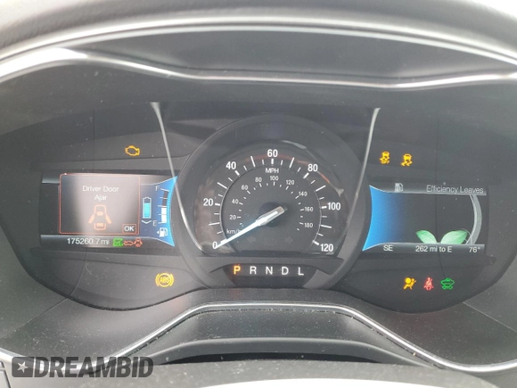 2016 Ford Fusion Titanium Hybrid with VIN 3FA6P0RUXGR192149, listed as a Copart auction lot 54270795 with 175,260 mi miles and Salvage title. Bid and sale history available at DreamBid. Image 9.