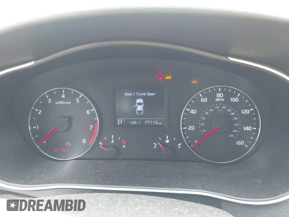 2016 Kia Cadenza Premium with VIN KNALN4D77G5218198, listed as a IAAI auction lot 40381356 with 77,116 mi miles. Bid and sale history available at carsss.com. Image 7.