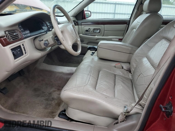 1998 Cadillac DeVille with VIN 1G6KD54Y1WU784929, listed as a Copart auction lot 55525144 with 0 mi miles and Salvage Title. Bid and sale history available at carsss.com. Image 7.
