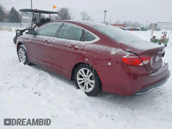 2015 Chrysler 200 Limited with VIN 1C3CCCAB9FN611778, listed as a IAAI auction lot 41288581 with 89,884 mi miles. Bid and sale history available at carsss.com. Image 3.