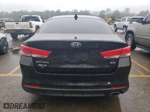 2016 Kia Optima EX with VIN 5XXGU4L38GG068104, listed as a Copart auction lot 45104534 with 126,716 mi miles and Salvage Title. Bid and sale history available at carsss.com. Image 6.