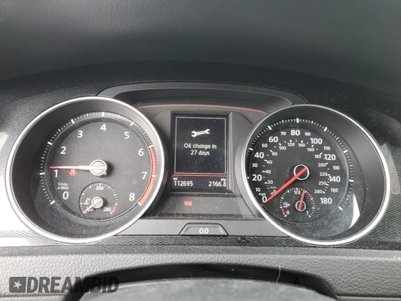 2017 Volkswagen Golf GTI S with VIN 3VW5T7AU2HM003138, listed as a Copart auction lot 49998195 with 112,695 mi miles and Salvage Title. Bid and sale history available at carsss.com. Image 9.
