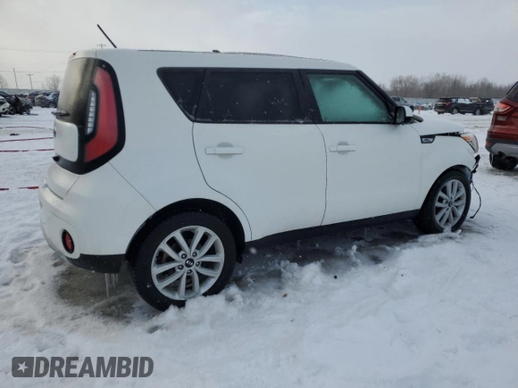2018 Kia Soul + with VIN KNDJP3A50J7610999, listed as a Copart auction lot 45407235 with 0 mi miles and Salvage Title. Bid and sale history available at carsss.com. Image 3.