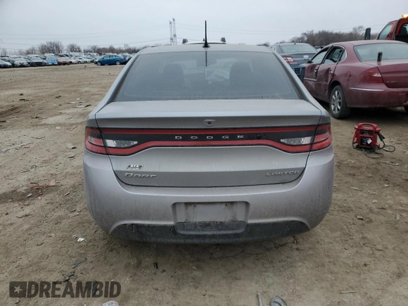 2015 Dodge Dart Limited with VIN 1C3CDFCB0FD144672, listed as a Copart auction lot 42816405 with 0 mi miles and Salvage Title. Bid and sale history available at carsss.com. Image 6.