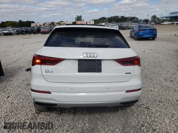 2021 Audi Q3 Premium with VIN WA1AUCF3XM1145682, listed as a Copart auction lot 37556793 with 20,217 mi miles. Bid and sale history available at carsss.com. Image 6.