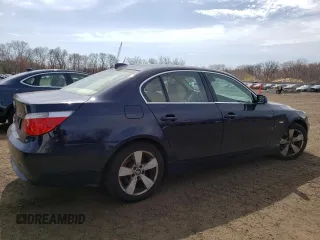 2006 BMW 5 Series 530xi with VIN WBANF735X6CG67105, listed as a Copart auction lot 51632655 with 164,969 mi miles and Salvage Title. Bid and sale history available at DreamBid. Image 3.