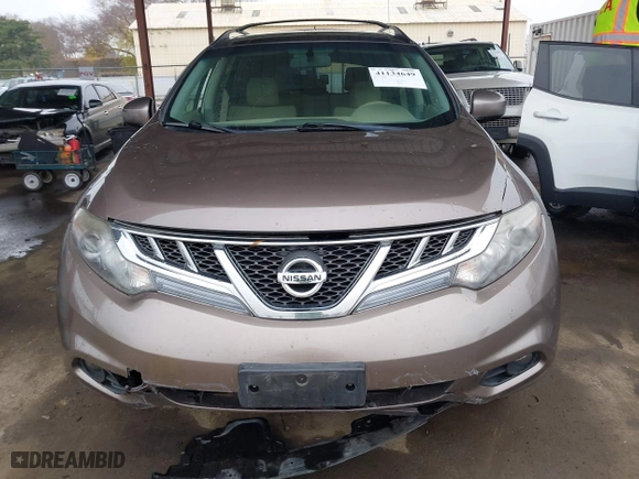2011 Nissan Murano SV with VIN JN8AZ1MW2BW174431, listed as a IAAI auction lot 41134649 with 102,912 mi miles. Bid and sale history available at carsss.com. Image 12.