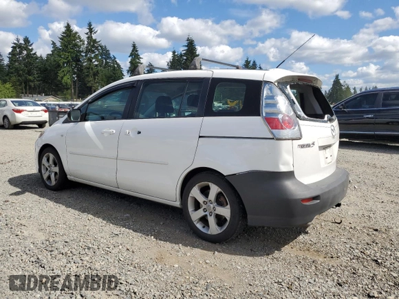 2007 Mazda 5 Touring with VIN JM1CR293970145575, listed as a Copart auction lot 62800145 with 139,286 mi miles and Salvage title. Bid and sale history available at DreamBid. Image 2.