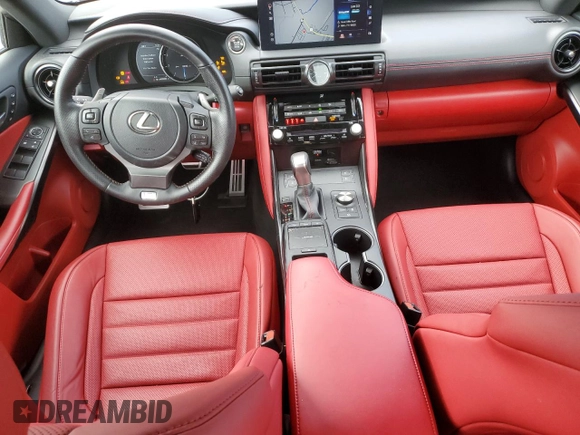 2023 Lexus IS 350 F Sport z VIN JTHGZ1B22P5067686, wystawiony jako Copart lot #56001405 z przebiegiem Nie podano mil oraz Szkoda całkowita • Salvage title. Historia ofert i sprzedaży dostępna na DreamBid. Obrazek 8.