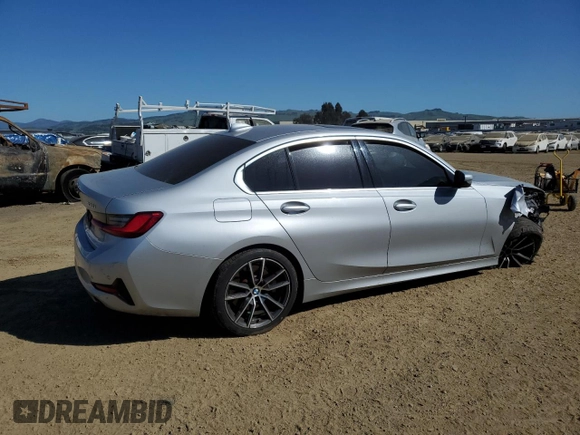 2020 BMW 3 Series 330i with VIN WBA5R1C02LFH39000, listed as a Copart auction lot 46874295 with Not provided miles and Salvage title. Bid and sale history available at DreamBid. Image 3.