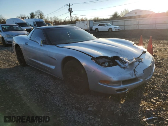 2002 Chevrolet Corvette with VIN 1G1YY22G725105103, listed as a Copart auction lot 78628364 with 47,502 mi miles and Salvage Title. Bid and sale history available at carsss.com. Image 4.