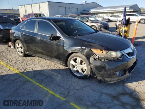 2009 Acura TSX with VIN JH4CU26649C004023, listed as a Copart auction lot 45837625 with 189,012 mi miles and Salvage Title. Bid and sale history available at carsss.com. Image 4.