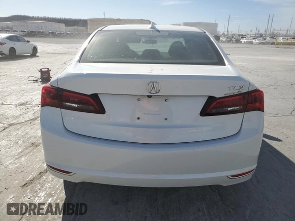 2015 Acura TLX V6 with VIN 19UUB2F38FA010465, listed as a Copart auction lot 49511815 with 153,232 mi miles and Salvage Title. Bid and sale history available at carsss.com. Image 6.