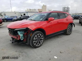 2023 Chevrolet Blazer RS with VIN 3GNKBERS4PS182297, listed as a Copart auction lot 49135415 with 28,875 mi miles and Salvage Title. Bid and sale history available at carsss.com. Image 1.