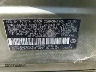 2006 Lexus IS 250 z VIN JTHBK262865012673, wystawiony jako Copart lot #59620345 z przebiegiem 169 413 mil mil oraz Czysty tytuł • Clean title. Historia ofert i sprzedaży dostępna na DreamBid. Obrazek 12.