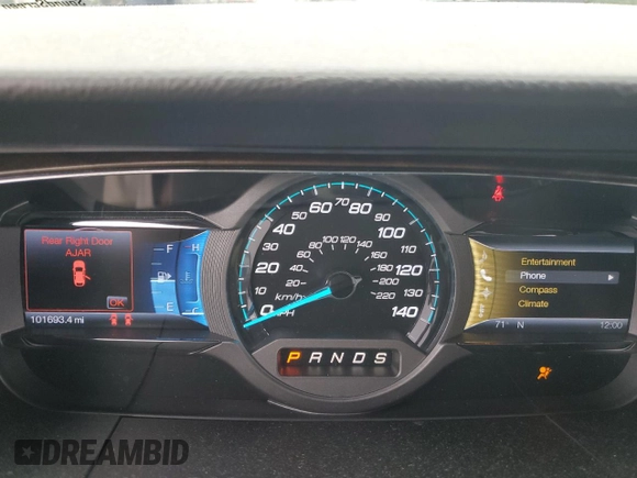 2013 Ford Taurus Limited with VIN 1FAHP2F80DG145971, listed as a Copart auction lot 59947915 with 101,693 mi miles and Salvage title. Bid and sale history available at DreamBid. Image 9.