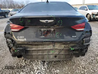 2017 Genesis G80 Ultimate z VIN KMHGN4JF5HU173426, wystawiony jako Copart lot #85953654 z przebiegiem 125 389 mil mil oraz Szkoda całkowita • Salvage title. Historia ofert i sprzedaży dostępna na DreamBid. Obrazek 6.
