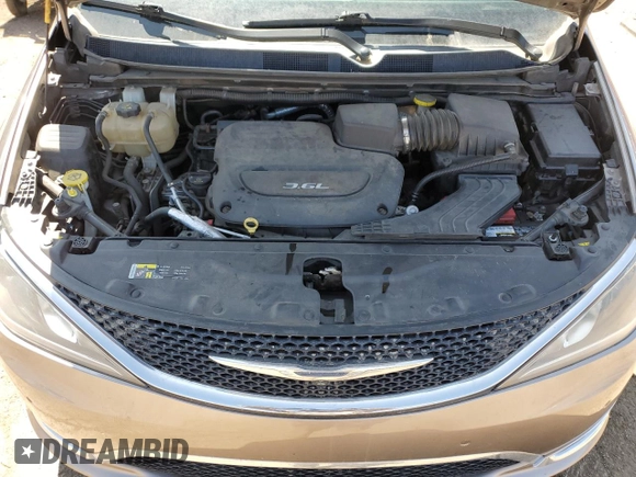 2017 Chrysler Pacifica Limited with VIN 2C4RC1GG2HR727536, listed as a Copart auction lot 51198855 with 108,494 mi miles and Salvage Title. Bid and sale history available at DreamBid. Image 12.