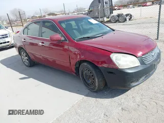 2007 Kia Optima EX with VIN KNAGE124375088526, listed as a IAAI auction lot 41526854 with 285,908 mi miles. Bid and sale history available at carsss.com. Image 1.