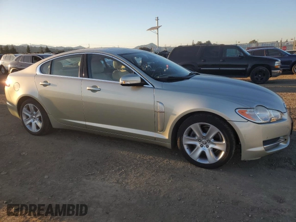 2009 Jaguar XF Luxury with VIN SAJWA05B49HR09280, listed as a Copart auction lot 43210245 with 137,540 mi miles and Salvage Title. Bid and sale history available at DreamBid. Image 4.