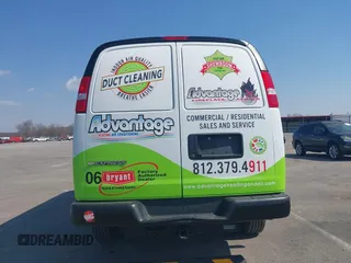 2023 Chevrolet Express Cargo with VIN 1GCWGAFPXP1258949, listed as a IAAI auction lot 41790627 with 23,518 mi miles and . Bid and sale history available at DreamBid. Image 16.