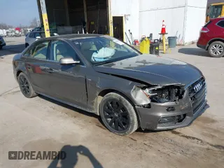 2015 Audi A4 Premium with VIN WAUBFAFL4FN035647, listed as a IAAI auction lot 41804012 with 86,623 mi miles. Bid and sale history available at carsss.com. Image 1.