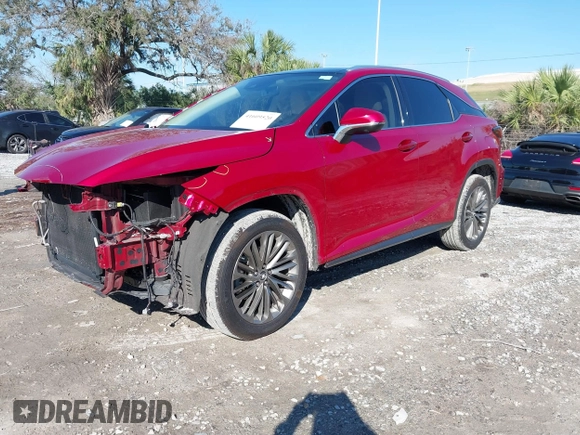 2021 Lexus RX with VIN 2T2JZMAA7MC191660, listed as a IAAI auction lot 41609520 with 45,736 mi miles. Bid and sale history available at carsss.com. Image 2.
