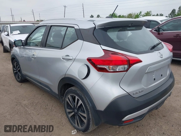 2018 Nissan Kicks SV with VIN 3N1CP5CU3JL513965, listed as a IAAI auction lot 41899403 with 22,086 mi miles and . Bid and sale history available at DreamBid. Image 3.