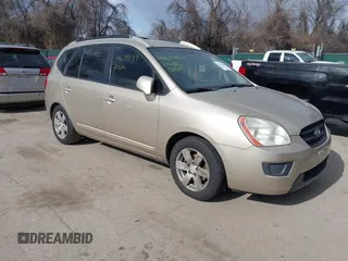2007 Kia Rondo LX Base with VIN KNAFG525X77050706, listed as a IAAI auction lot 41639889 with 139,095 mi miles. Bid and sale history available at carsss.com. Image 1.