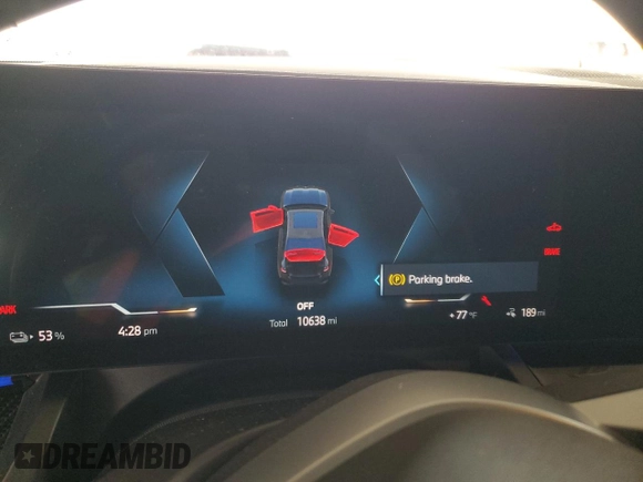 2024 BMW i5 eDrive40 z VIN WBY33FK01RCP20132, wystawiony jako Copart lot #64905364 z przebiegiem 10 638 mil mil oraz Szkody całkowita. Historia ofert i sprzedaży dostępna na DreamBid. Obrazek 9.