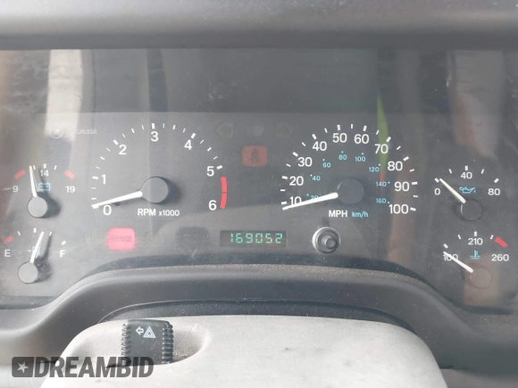1998 Jeep Wrangler SE with VIN 1J4FY29P2WP791317, listed as a IAAI auction lot 41748523 with 169,052 mi miles. Bid and sale history available at carsss.com. Image 7.