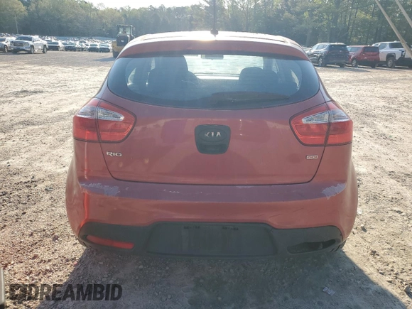 2012 Kia Rio LX with VIN KNADM5A31C6044051, listed as a Copart auction lot 52248345 with 181,306 mi miles and Clean Title. Bid and sale history available at carsss.com. Image 6.