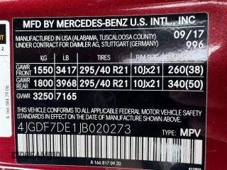 2018 Mercedes-Benz GLS 550 with VIN 4JGDF7DE1JB020273, listed as a Copart auction lot 47413425 with 36,949 mi miles and Clean title. Bid and sale history available at DreamBid. Image 10.