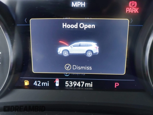 2020 Cadillac XT6 AWD Premium Luxury with VIN 1GYKPDRS2LZ205541, listed as a IAAI auction lot 41224342 with 53,947 mi miles and . Bid and sale history available at DreamBid. Image 7.