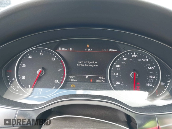 2013 Audi A6 Prestige z VIN WAUJGAFC6DN005023, wystawiony jako IAAI lot #42201985 z przebiegiem 80 337 mil mil oraz . Historia ofert i sprzedaży dostępna na DreamBid. Obrazek 7.