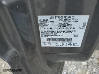 2005 Ford F-150 XL with VIN 1FTRF12W15NB85456, listed as a Copart auction lot 51114055 with 105,747 mi miles and Salvage Title. Bid and sale history available at carsss.com. Image 12.