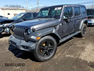 2020 Jeep Wrangler Unlimited Willys with VIN 1C4HJXDN6LW116397, listed as a Copart auction lot 49473715 with 54,981 mi miles and Salvage title. Bid and sale history available at DreamBid. Image 1.