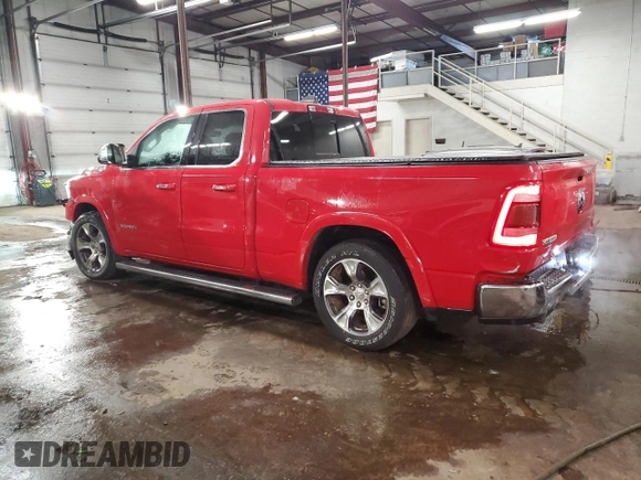 2019 Ram 1500 Laramie with VIN 1C6SRFDT1KN609441, listed as a Copart auction lot 88951085 with 98,922 mi miles and Salvage Title. Bid and sale history available at carsss.com. Image 2.