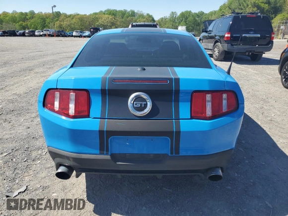 2011 Ford Mustang GT with VIN 1ZVBP8CF7B5118634, listed as a Copart auction lot 54327925 with 144,040 mi miles and Salvage title. Bid and sale history available at DreamBid. Image 6.
