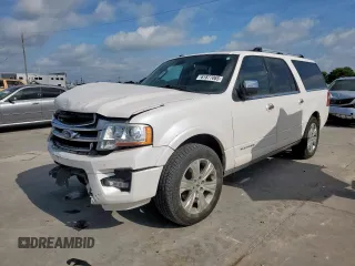 2016 Ford Expedition Max Platinum with VIN 1FMJK1MT6GEF08197, listed as a Copart auction lot 61877065 with 177,893 mi miles and Salvage title. Bid and sale history available at DreamBid. Image 1.