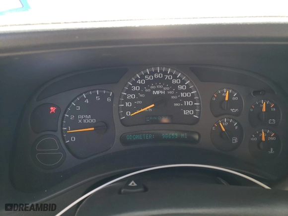 2003 Chevrolet Silverado 1500 Work Truck with VIN 1GCEC19X63Z318143, listed as a Copart auction lot 47134495 with 98,653 mi miles and Salvage Title. Bid and sale history available at carsss.com. Image 9.