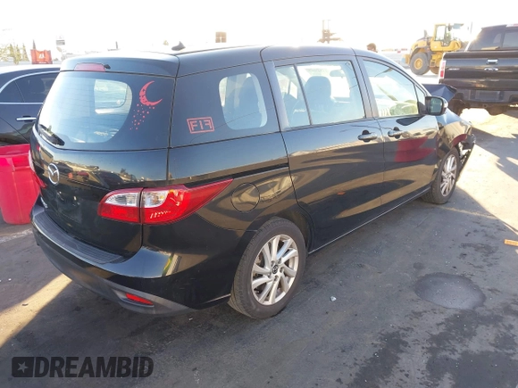 2014 Mazda 5 Sport with VIN JM1CW2BL1E0163682, listed as a IAAI auction lot 41344215 with 63,811 mi miles and . Bid and sale history available at carsss.com. Image 4.